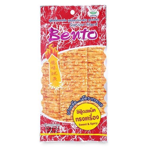 Snack Mực Tẩm Gia Vị Cay Ngọt Bento Gói 24G