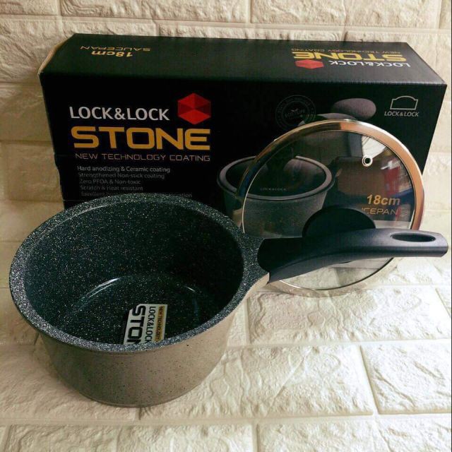 [LOCK&LOCK CHÍNH HÃNG] Quánh đá Lock & lock Stone 18cm LCA6181D