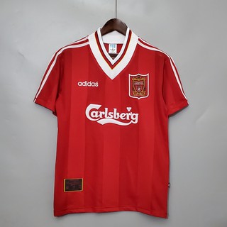 Áo Bóng Đá Sân Nhà Đội Tuyển Liverpool 95-96 Kiểu Retro Cá Tính