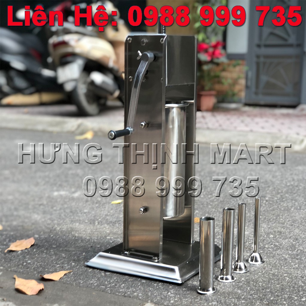 Máy nhồi lòng sụn lòng dồi , Máy đùn lạp xưởng Máy nhồi xúc xích 5L