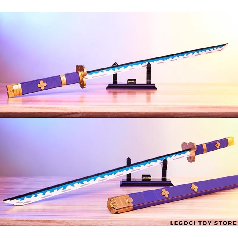 Đồ chơi mô hình Legogi lắp ráp KIẾM VIÊM TRỤ RENGOKU ZORO GETSU THANH GƯƠM DIỆT QUỶ Demon Slayer