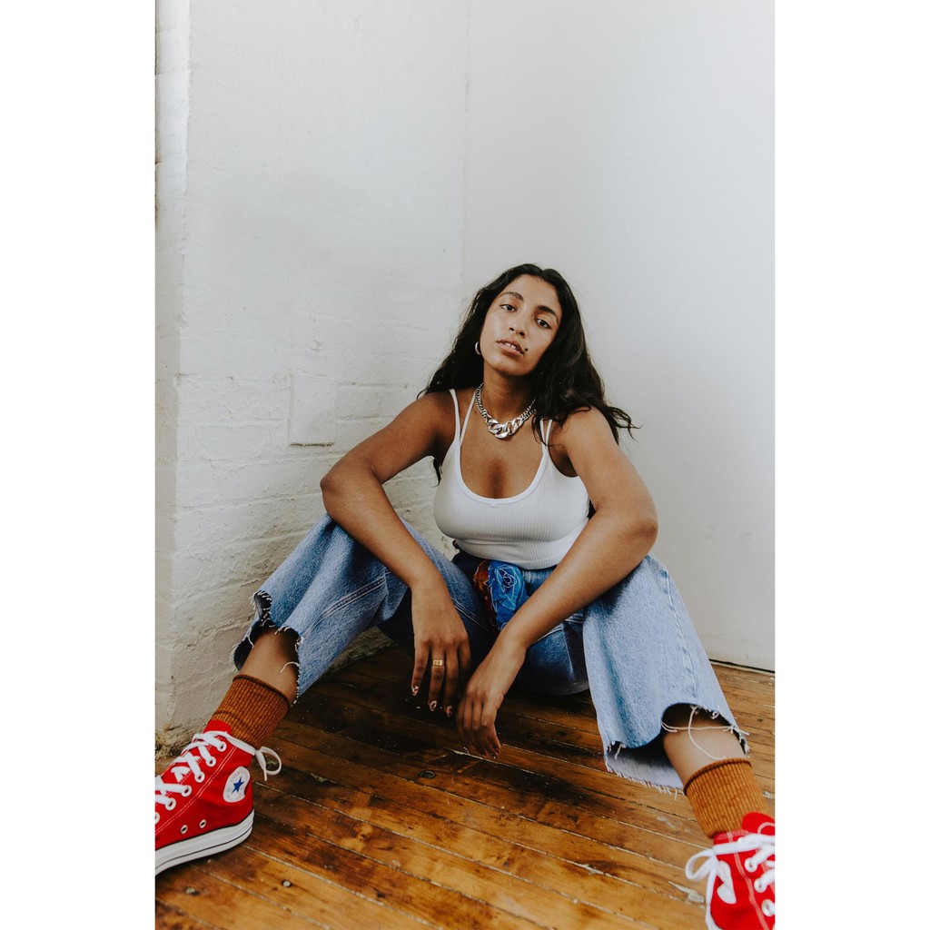 Quần jeans ống rộng xuất khẩu