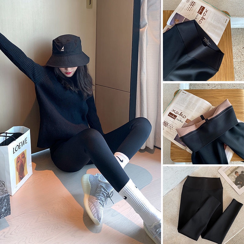 Quần Legging Lưng Cao Dáng Ôm Thời Trang Thu Đông Cho Nữ