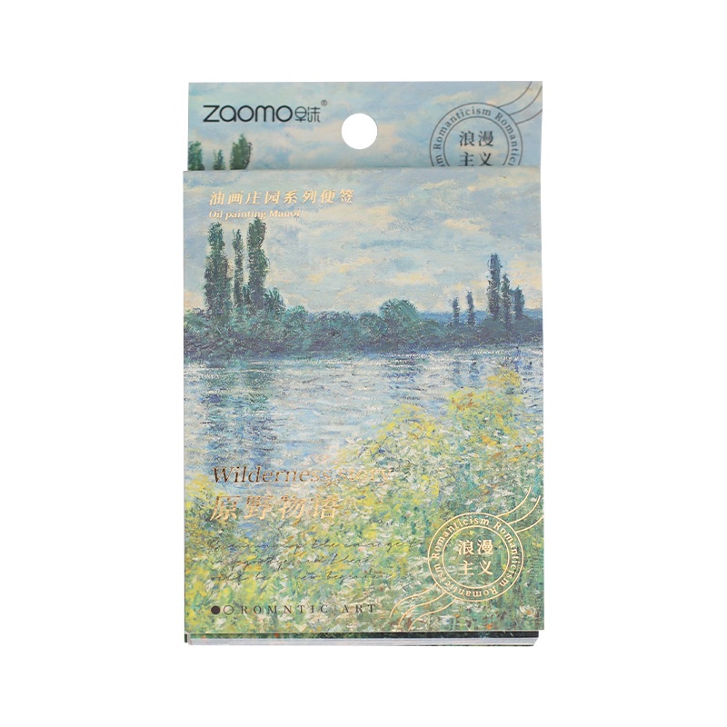 Set 90 Giấy Ghi Chú Họa Tiết Tranh Sơn Dầu Độc Đáo Tiện Dụng