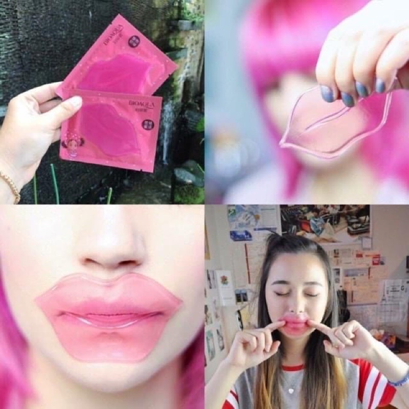 Mặt Nạ Môi Bioaqua Collagen Nourish Lips Membrane Mask chính hãng