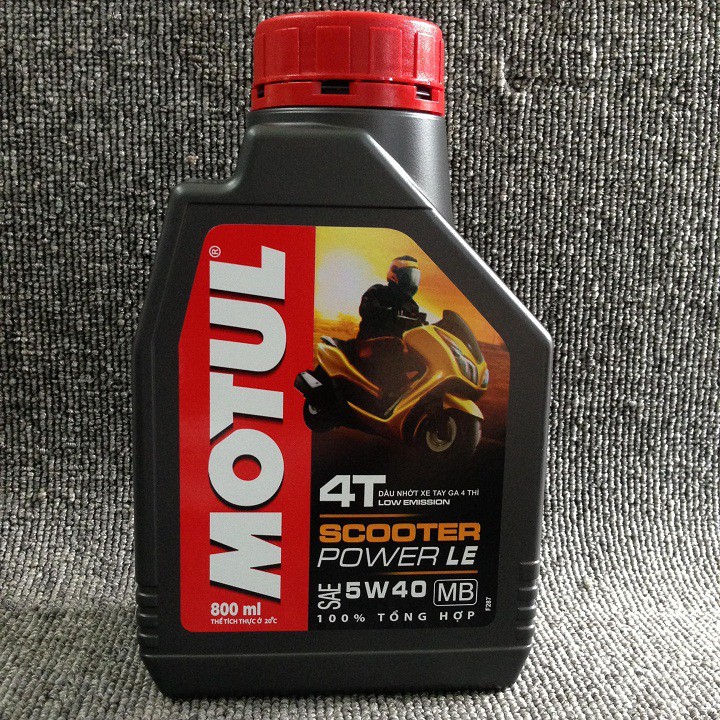 COMBO Nhớt Ga 0,8L 5w40 &amp; Láp Motul Cao Câp