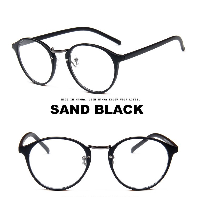 Mắt kính gọng tròn phong cách Hàn Quốc cổ điển cho nam nữ