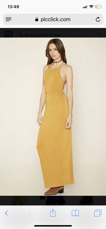 Váy đầm maxi hở lưng hãng forever 21 authentic