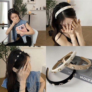 Hàng mới về Băng đô cài tóc bản rộng đính đá giả kim cương phong cách retro Pháp mới
