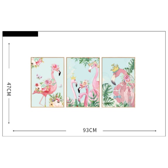 Decal trang trí tường - Những mẫu hồng xinh xắn