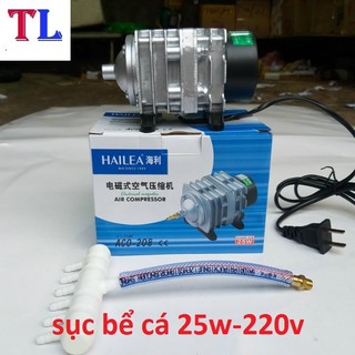 Máy sục sủi thổi khí oxy hồ cá cảnh HAILEA 208 (25W-220V)