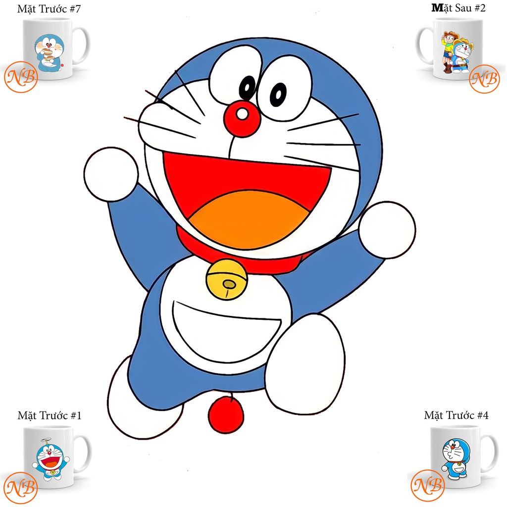 Cốc sứ in hình Doraemon
