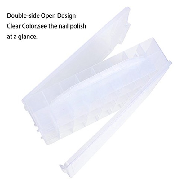 Nail Polish Organizer Holder,Case for 48 Bottles Dividers Space Saver