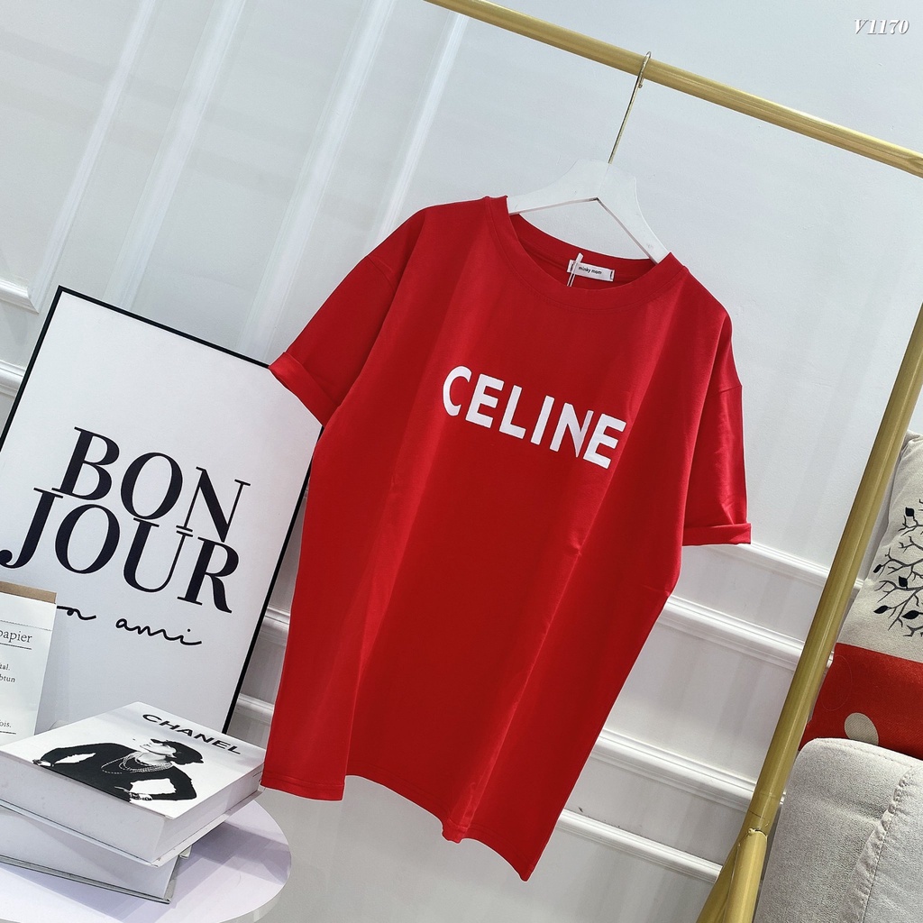 Áo Thun Cotton Trơn In Chữ logo Phong Cách Mới Size S-5XL