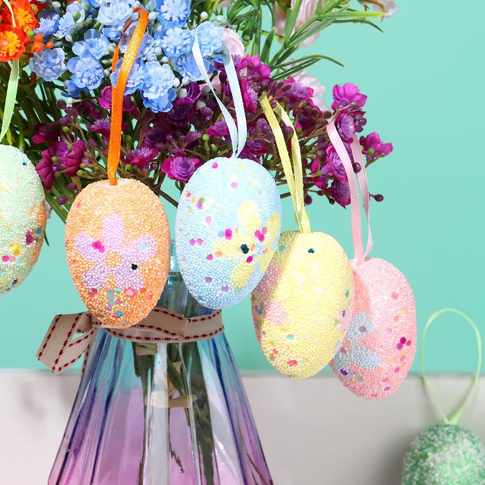 CONOPERY Bộ 6 Quả Trứng Phục Sinh Treo Trang Trí Nhà Cửa