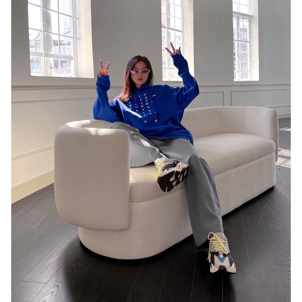 Áo hoodie LEVENTS Xanh dương Popular Logo áo khoác Hoodie nam nữ popular full tag phong cách unisex Ulzzang - Gin Store