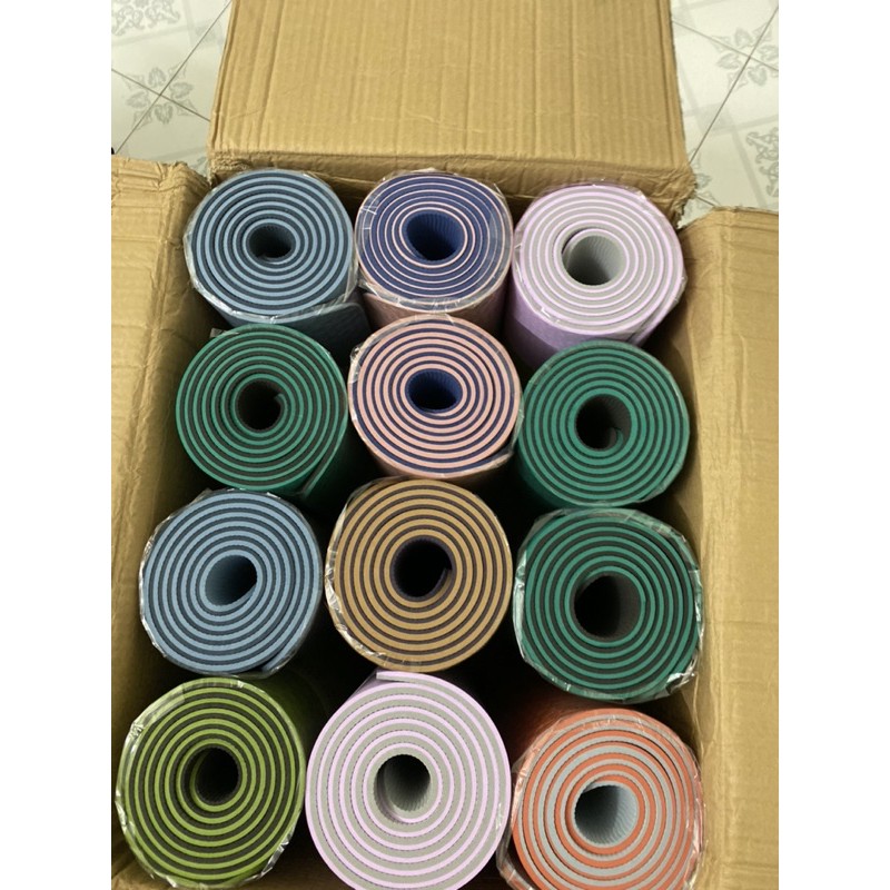 THẢM TẬP YOGA TPE CAO CẤP 2 LỚP 6MM