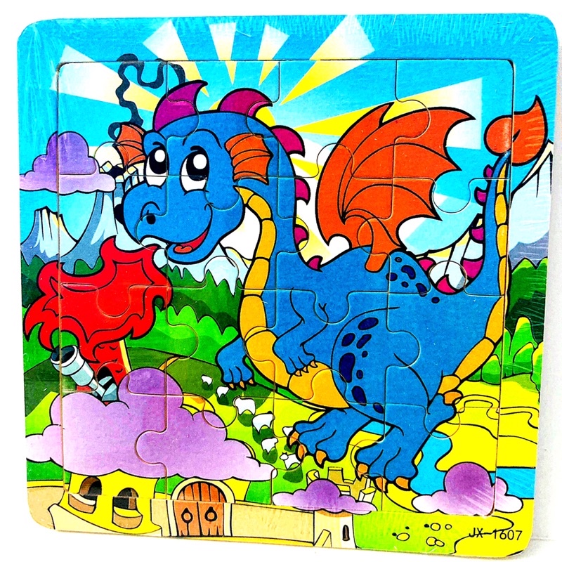 Đồ chơi xếp hình đồ chơi thông minh tranh ghép hình phát triển trí tuệ cho bé 16 miếng ghép