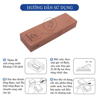 Đá mài trung Naniwa #1000 ( cỡ vừa) - NAV 1000