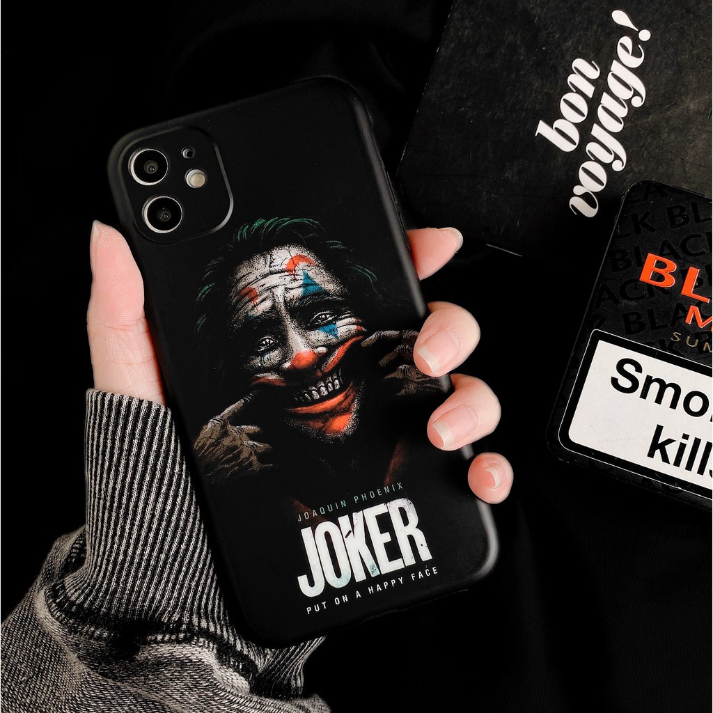 Ốp Lưng iphone hình Jocker độc đáo dẻo bảo vệ camera cho 7pluss 8pluss x xs xsmax 11 11max 12 12max 13 13max
