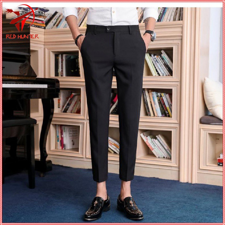 quần vải phong cách hàn quốc