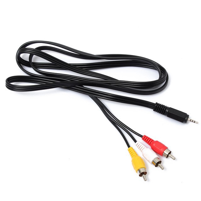 DÂY LOA 1 ĐẦU 3.5 RA 3 ĐẦU AV cho tivi box dài 1m