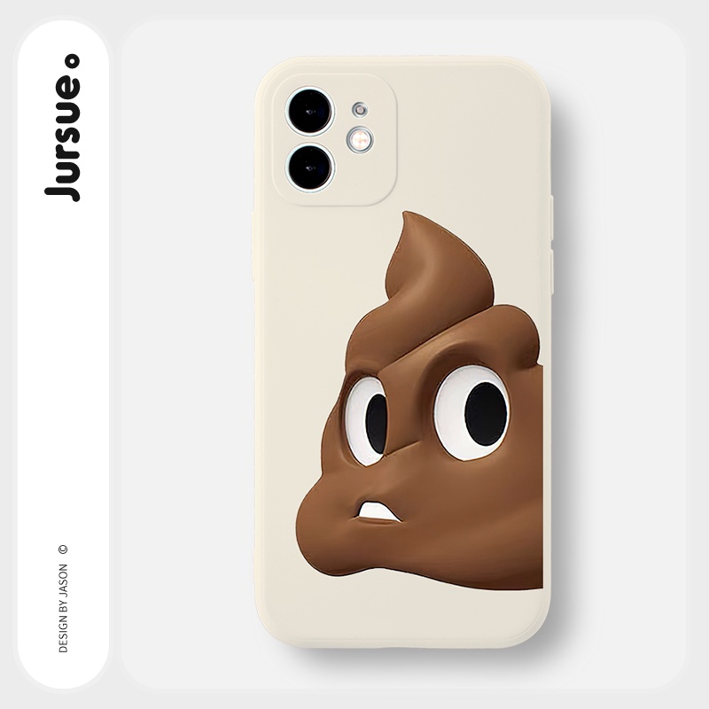 Ốp lưng JURSUE hoạt hình dễ thương đẹp độc lạ cho iPhone 13 12 11 Pro Max SE 2020 X XR XS 8 7 ip 6S 6 Plus Y2104