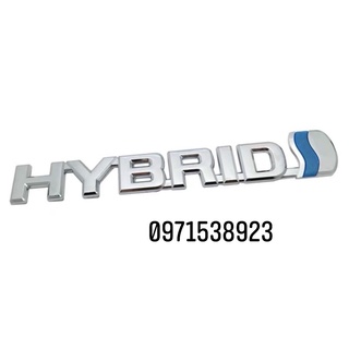 logo HYBRID dán thân xe hàng cao cấp