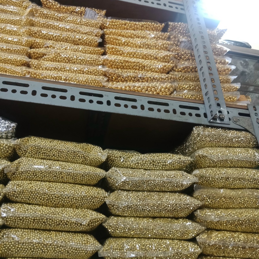 25gam hạt bẹt màu vàng bạc size 4-5-6-8-10mm