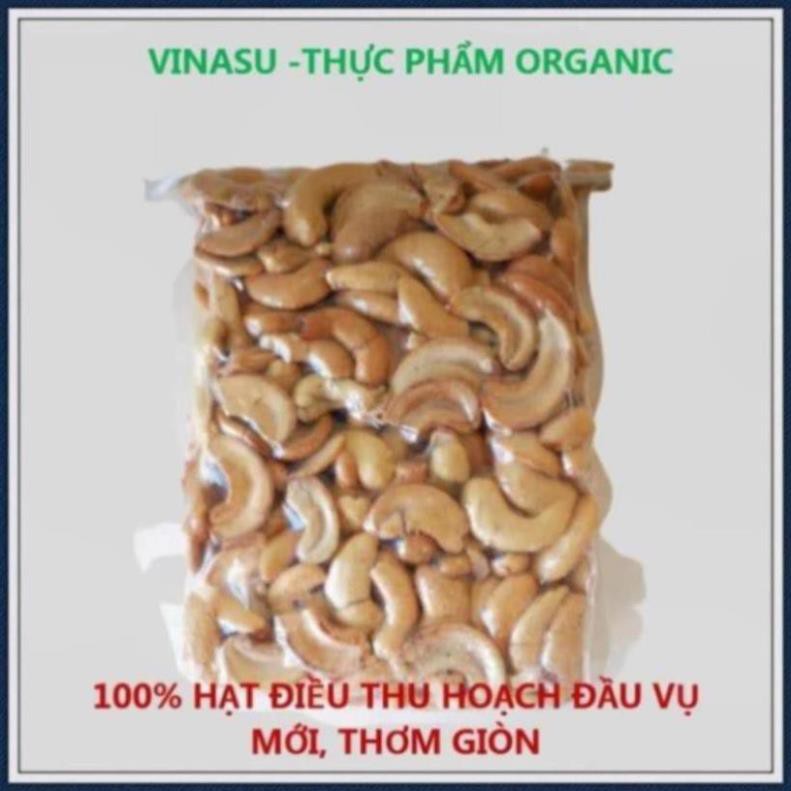 500GR HẠT ĐIỀU BỂ ĐÔI RANG MUỐI ĐÃ TÁCH LỤA