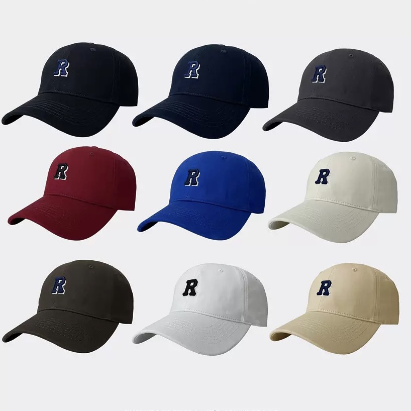 Nón lưỡi trai MG STUDIO họa tiết thêu chữ “R” với nhiều màu tuỳ chọn