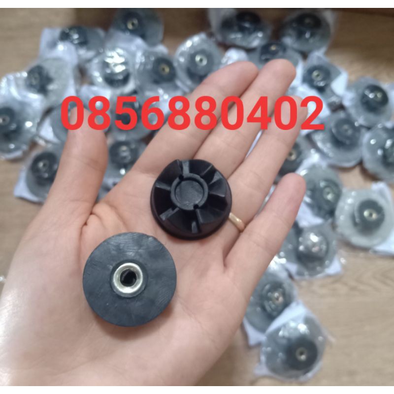 Bánh răng - vấu cao su gắn dao xay loại ren 6mm - Phụ kiên máy xay