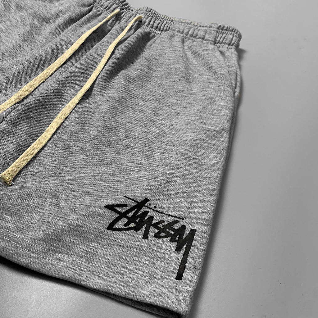 Quần short nỉ cotton Stussy , quần nam nữ unisex , Dwa.Unisex