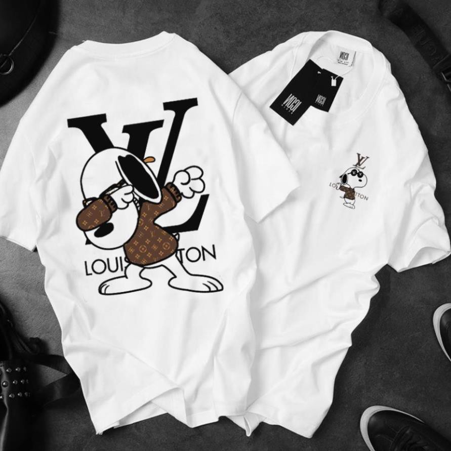 DEL HOT - (Siêu Hot) Áo Thun nam tay ngắn LV SNOOPY DOG Siêu Đẹp | Áo phông LV unisex nam nữ AT57 / sp ban chay