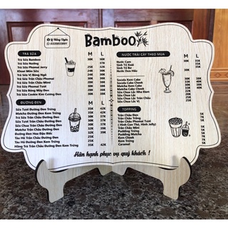 Menu Gỗ Thiết Kế Theo yêu cầu ( mẫu viền QT2)