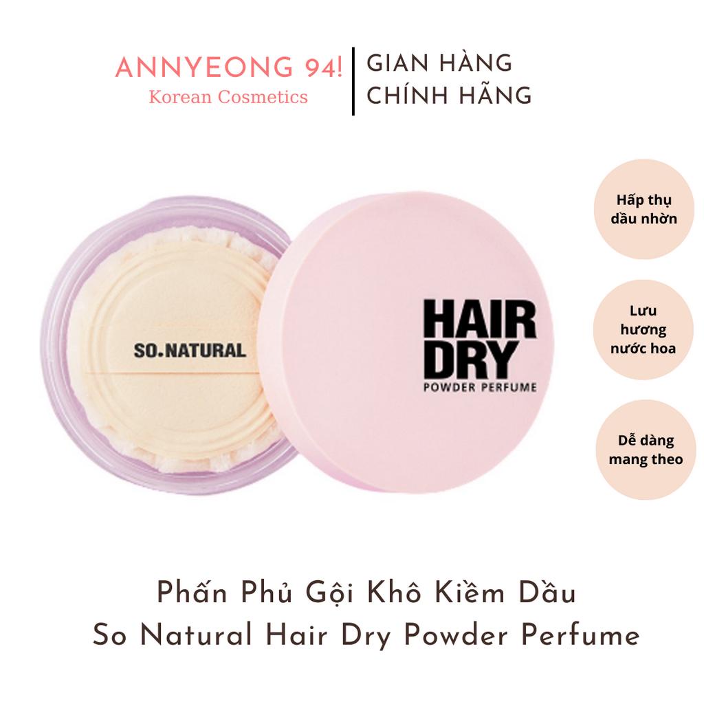 Phấn Phủ Gội Khô Kiềm Dầu Hương Nước Hoa Hair Dry Powder Perfume So Natural