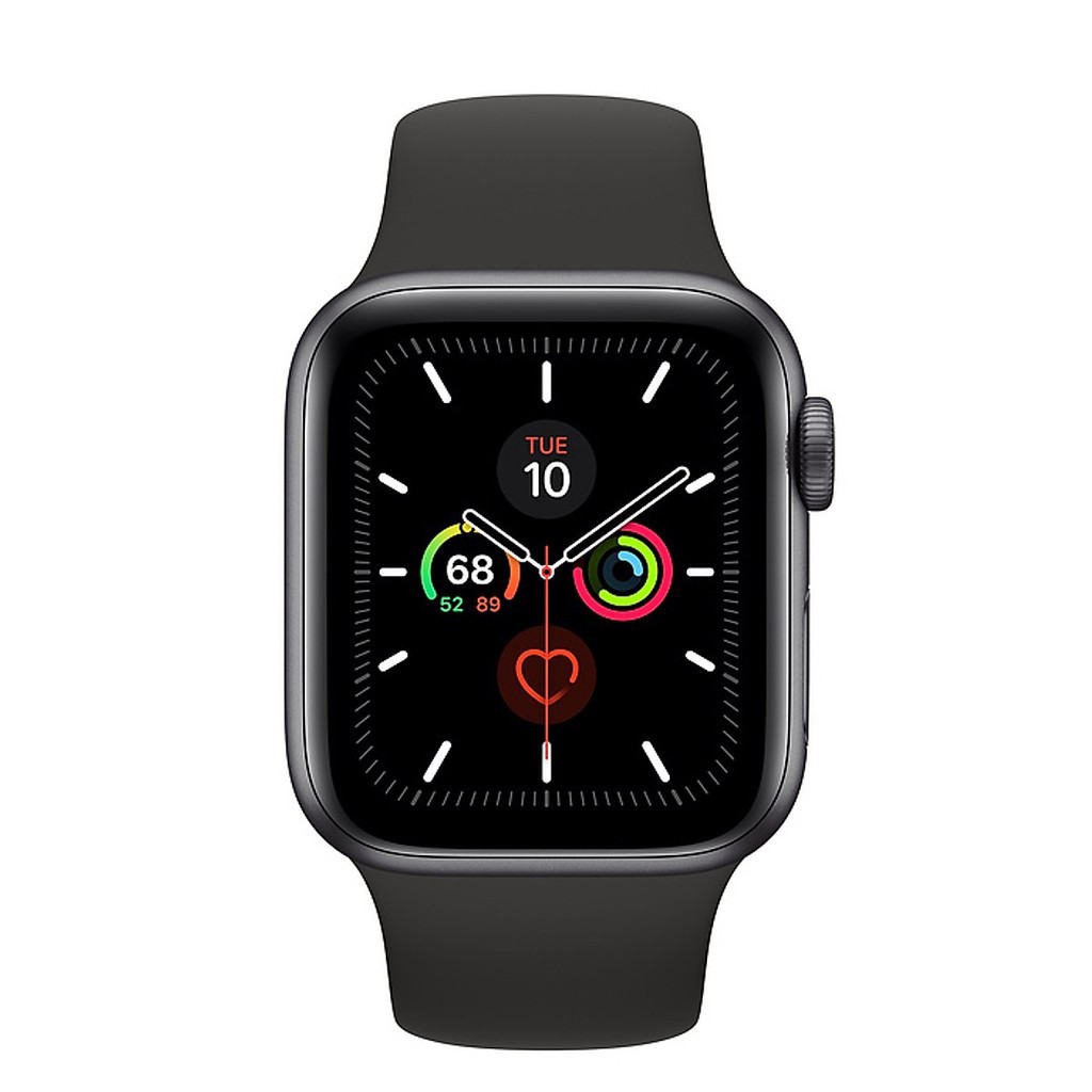 Đồng hồ Apple Watch Series 5 GPS Only, Aluminum - Black Sport Band - Hàng nhập khẩu - Space Gray