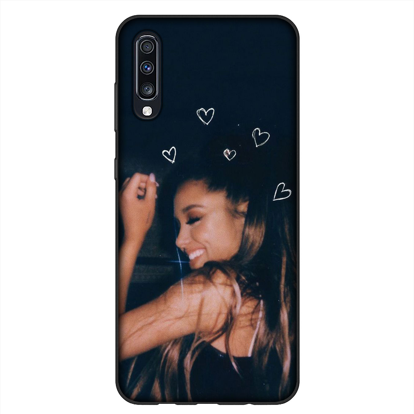 Ốp điện thoại silicon mềm họa tiết hình Ariana Grande cho Samsung Galaxy A9 A8 A7 A6 Plus J8 2018 + A21S A70 M20 A6+