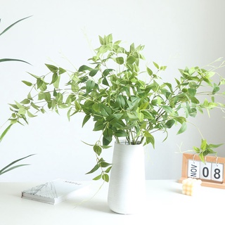 Hoa Giả - Cành bạch đàn Loại 1 Giống Thật - 1 Cành nhiều Nhánh 113cm cành giả trang trí nhà cửa