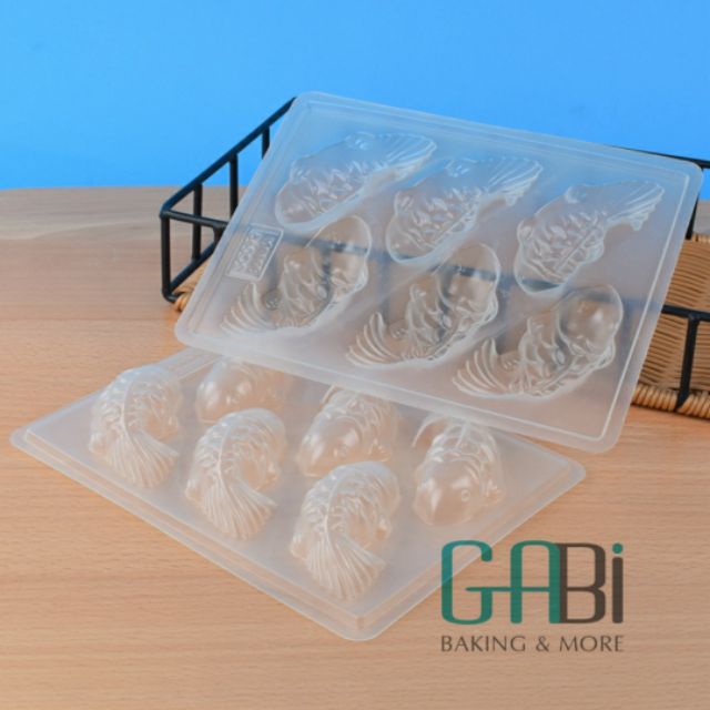 Khuôn thạch 6 cá chép nhỏ