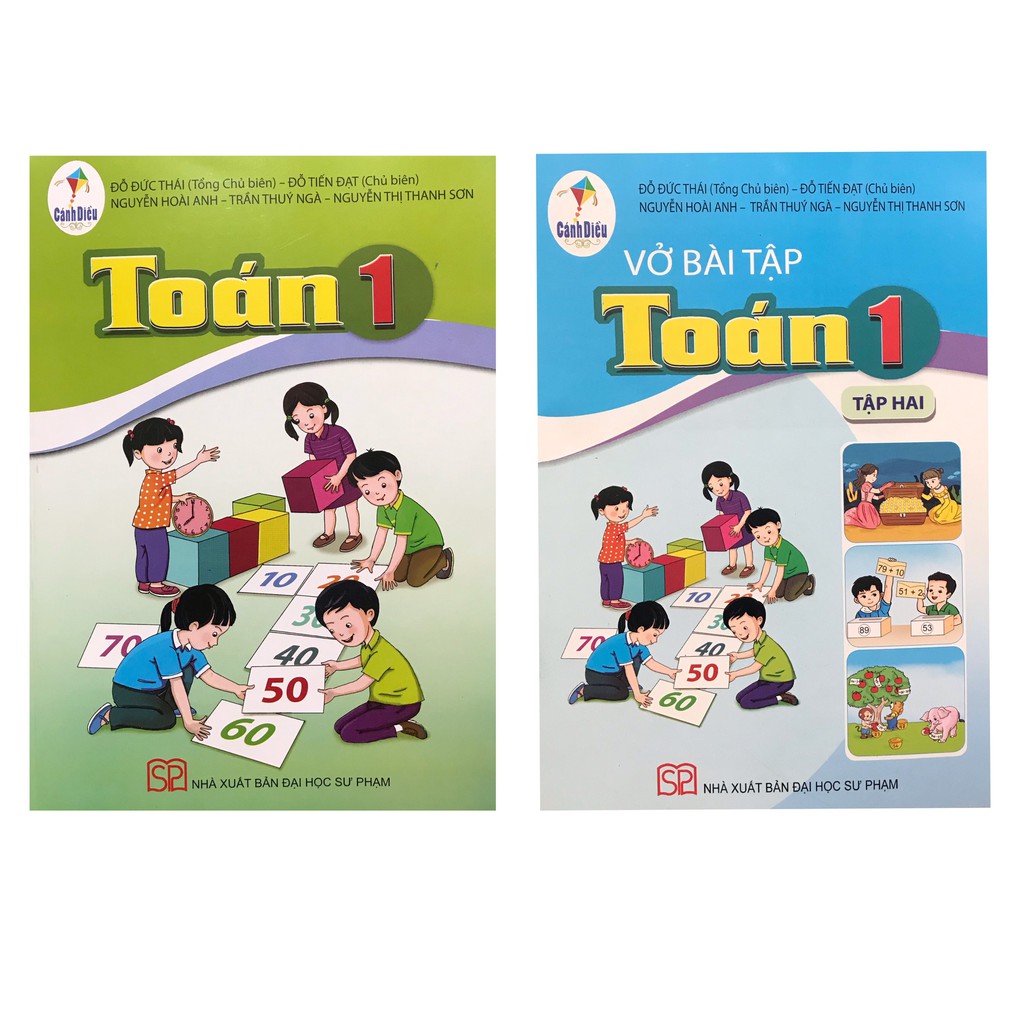 Sách Combo toán lớp 1 + Vở bài tập toán lớp 1 tập 2 Cánh diều