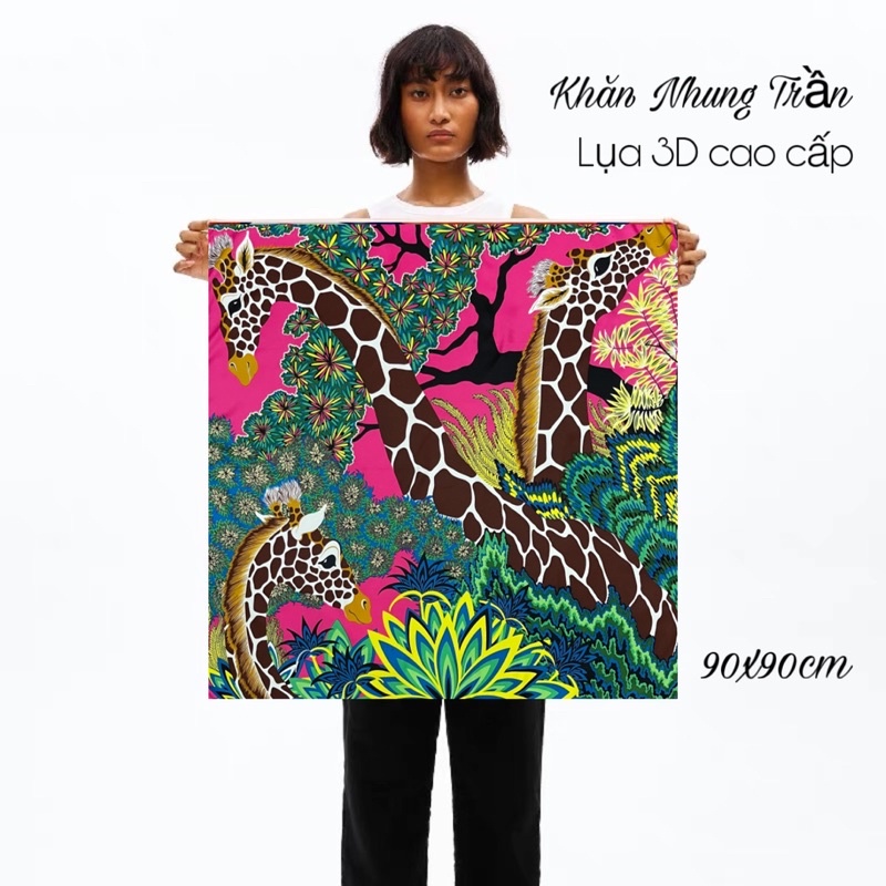 Khăn lụa cao cấp Hm