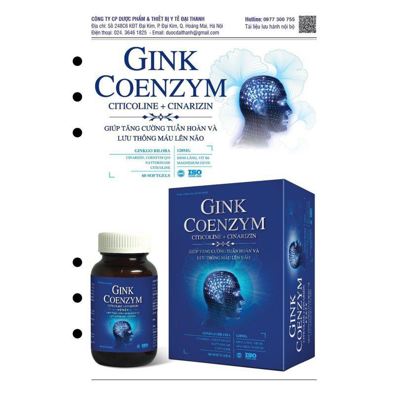bổ não Ginko enzyme 60 viên