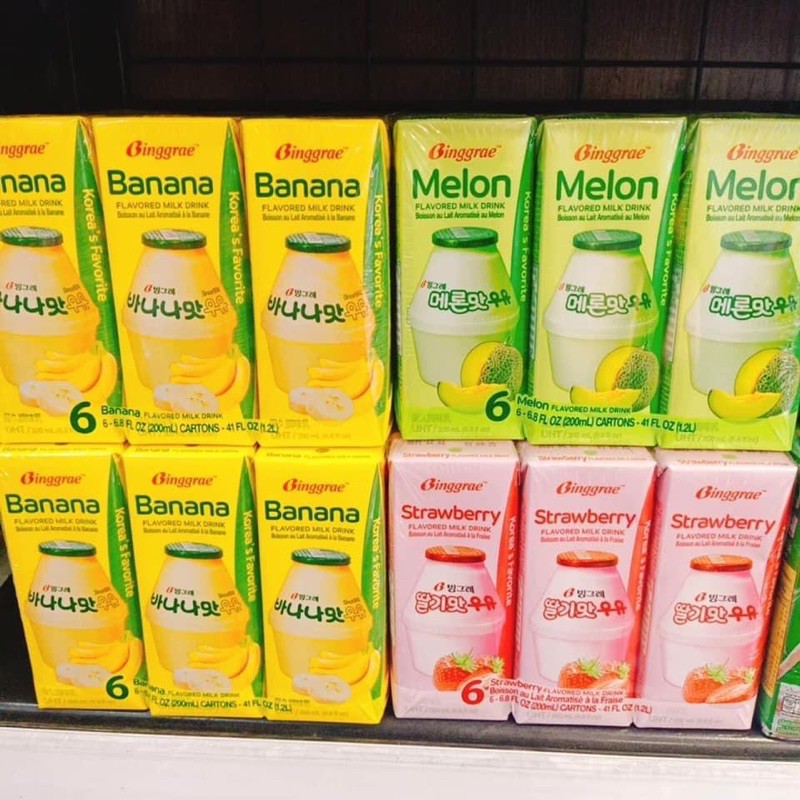 Sữa Chuối - Dâu - Dưa Hàn quốc 🍓🍌