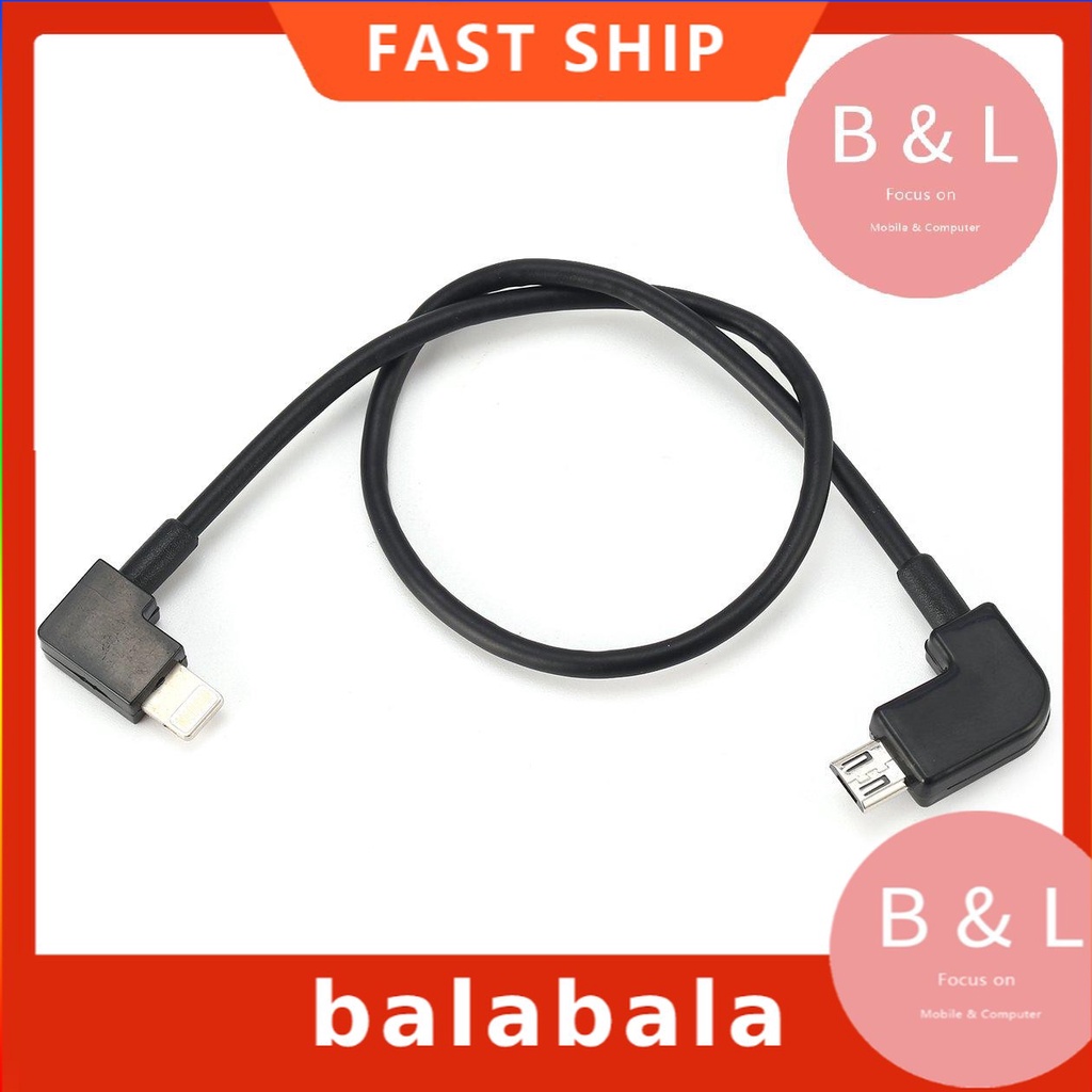 Dây Cáp Chuyển Đổi Từ Cổng Micro Usb Sang Cổng Lightning Cho Dji Spark Mavic