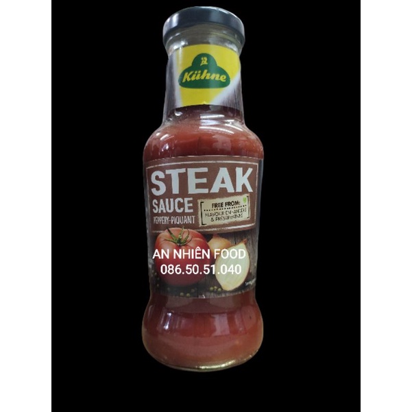 Sốt Ướp Thịt Steak hiệu Kuehne 250ML