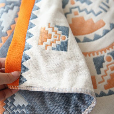 Khăn gối bốn lớp gạc 100% cotton, gối người lớn kiểu châu âu, khăn trùm đầu mềm mại và thoải mái