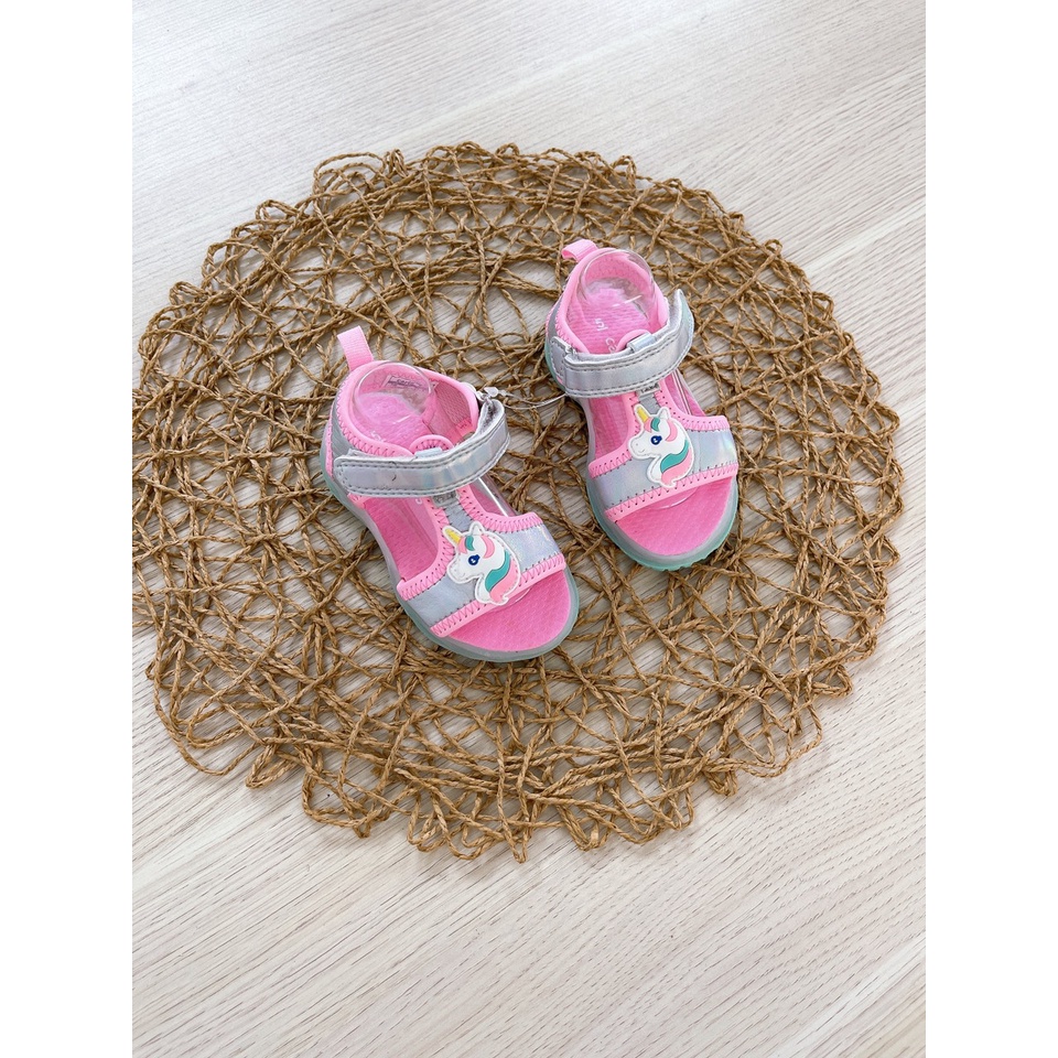 Sandal bé gái Carter màu hồng hình chú ngựa Pony ngộ nghĩnh đáng yêu hàng xuất dư xịn có nháy đèn