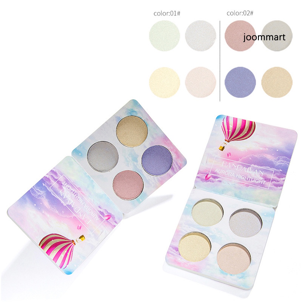 (Hàng Mới Về) Bảng Phấn Bắt Sáng 4 Màu Lấp Lánh Trang Điểm Chuyên Nghiệp | BigBuy360 - bigbuy360.vn