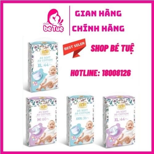 Bỉm Dán/Quần YiYing Baby S72/M60/L52/XL44/XXL40/XXXL36 [HÀNG XUẤT ÂU]